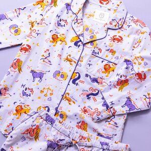 Printfresh What's Your Sign Zodiac - Long Sleep Pajama Set - XL